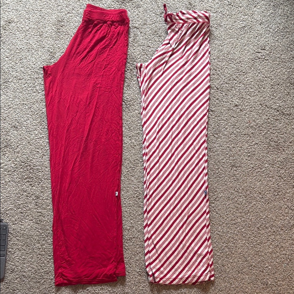 Red and Striped Lounge Pants
